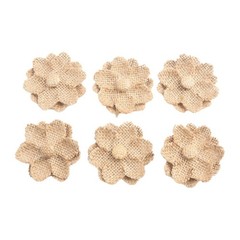 Supply Useful Hessian flower Rustic Vintage Wedding Accessory Jute Lace