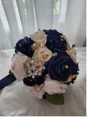 Navy Blue Bouquet for Weddings or Quincenera
