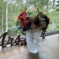 Beautiful Bridal Wedding Bouquet Budget Handmade Faux Floral Red Pink White