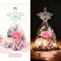 Casaido Mothers Day Rose Gifts for Women, 7″ Pink Preserved 7 inches,