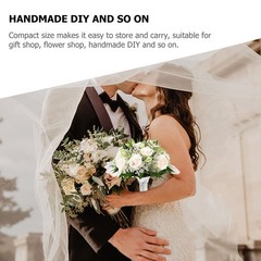 3Pcs Bridal Bouquet Holders Foam Wedding Flower Holder White DIY
