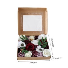 Flower Box Portable Flower Storage Gift Packaging Boxes With Clear Window