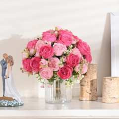 2 Packs Peonies Artificial Flowers, Mixed Pink Artificial Peonies, Silk Peonies