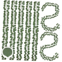 16Pcs Artificial Eucalyptus Garland Greenery Leaves Silk Vines Silver 16pcs