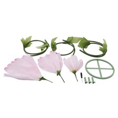 Giant Paper Daisy Free-standing Crepe Paper 3-head Flower Set For Window Decor