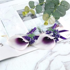 Handmade Calla Lily Boutonnieres Set of 6 – Elegant Wedding & Anniversary Choice