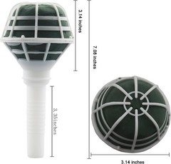 Bridal Wedding Bouquet Holder Decoration Flower Foam Handle, Box of 2