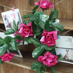 6 feet 3D Chain GARLAND SILK ROSES Wedding FLOWERS Bouquets Party Home Decor