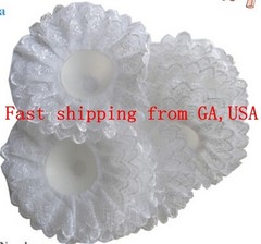 Snow White Bridal Wedding Bouquet Lace Collar 6 pcs Brooch Bouquet Collar DIY