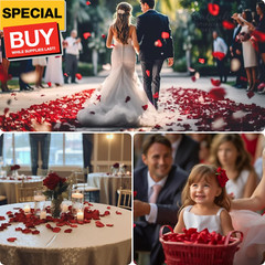 (Pre-Separated, Scented) Artificial Silk Rose Petals for Wedding Flower Petals
