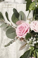 Artificial Flowers; 36 Real Looking Blush Colors Foam Fake Roses