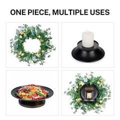 MOYEE Candle Holder Centerpieces for Tables,Candle Mixed Color Daisy Wreath