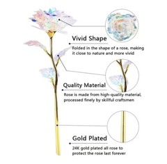 glittering fake rose