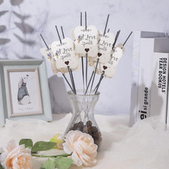 100PCS Rustic Favors Sparkler Tags for Weddings Match Holder & Striker Let Love