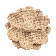 Supply Useful Hessian flower Rustic Vintage Wedding Accessory Jute Lace
