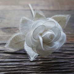 Flor de encaje hecha a mano para la 13.ª boda, regalo de San Valentín