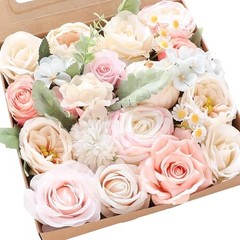 Blush Cream Artificial Flowers Fake Roses Peonies Dahlia Whisper Blush Cream