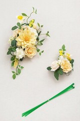 Ling’s Moment 2 pcs Wedding Artificial Sign Flower Swag Arch Floral Garlands