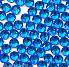 24 Swarovski 5mm Blue Rhinestone Bouquet Stem Jewelry