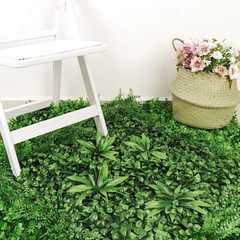 4 Green Artificial Boxwood Foliage UV Protected WALL PANELS Party Event Supplies