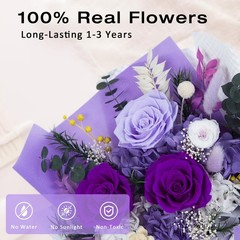 Preserved Flower Bouquets for Delivery – Perfect Birthday Gifts for Women & Moms
