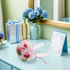 Faux Flower Bouquet Wedding Bride and Bridesmaid Bouquets Floral