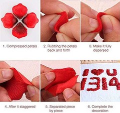 , Artificial Rose Petals – 1000 Pcs Silk, Fake Rose Petals for Mothers Day Red