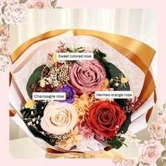 Forever Preserved Rose Bouquet – Fresh Flowers for Anniversary, Birthday & Mothe