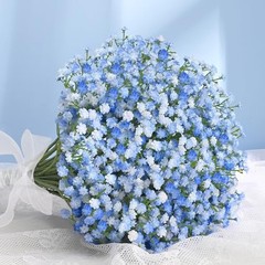Babys Breath Artificial Flowers Long Stem Baby Breath Flowers 12 Pcs Blue