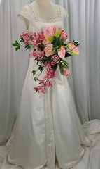 Hawaiian Tropics Faux Silk Wedding Bouquet