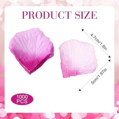 Hariendny 1000 pcs Artificial Rose Petals Fake Petal Flower Decoration for