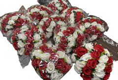 10pcs Flower kissing Balls for Wedding Centerpieces, Spring Roses Fake Flower