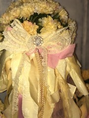 Sensational Pink and Yellow Wedding Bouqet set