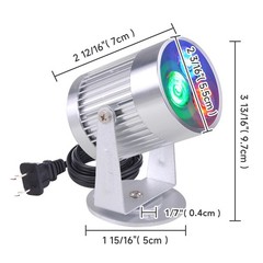 Yescom 8 Pack LED RGB Spotlight Aluminum Stage Lighting for Mirror Ball Party