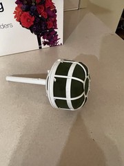 6 Oasis Bouquet Holders Wedding Flower Foam White Floral Arrangement, NIB
