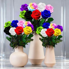 Leebean Single Forever Roses Luxury Gift for Women/Men, Birthday 1 Rose, Red