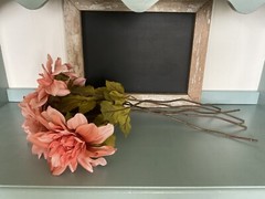 Coral Flowers Fall/Autumn/Harvest-Set Of 5 24” Stems