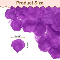 500pcs Artificial Rose Petals Fake Silk Flower Petals for Wedding, Magenta