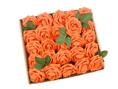50/25pcs Artificial Flowers Real Looking Foam Roses Decoration DIY for Wedding