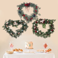 3-Style Artificial Floral Garland, for Wedding Decoration, Artificial Flower