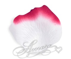 1000 Wedding Silk Rose Petals Paris (White and Burgundy), Petals & Garlands, Ros