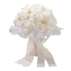 Realistic Silk Bridal Bouquet Artificial Flower Wedding Ceremony Photography