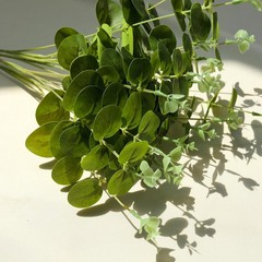 6 Bushes 19″ Light Green Eucalyptus Artificial Greenery Wedding Party Bouquets