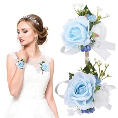 Wrist Corsage Bracelets Prom Flower Bride Bridesmaid Corsages for Wedding