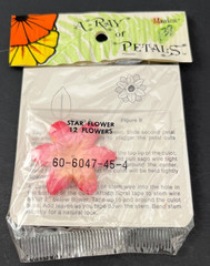 NOS 6 Packs Mangelsen’s A-Ray of Petals Pink Star Flower Petals 12 per Pack=72