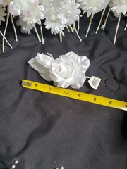 Wedding Floral Bundle Of 32 Pieces/white/Ivory/Iridescent/Picks/Stems/Flower/Lot