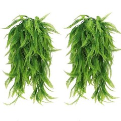 10pcs Artificial Hanging Plants Flowers Outdoor Fake Fern Garland Wedding Decor
