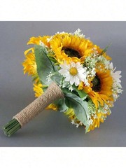Sunflower Wedding Bouquet Bride Bridesmaid Artificial Flowers