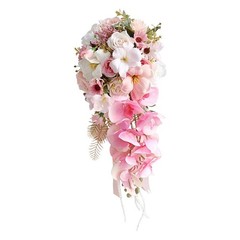 Bouquet Waterfall Bridal Bouquet for Bride Bridesmaid Decorative Flower