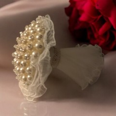 Wedding Bouquet /pearl bouquet/bridesmaids bouquet/bridal Bouquet